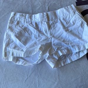 White j crew shorts